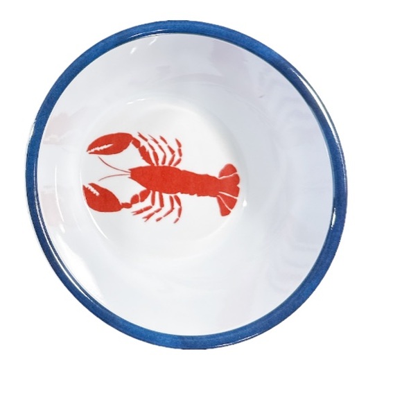 NEW Nautica Home 🦞LOBSTER🦞 Melamine Salad/Cereal Bowls Set/4 Two Designs - Picture 5 of 6